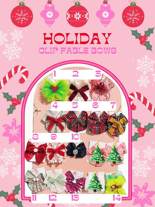 Holiday Styles | Fancy Clips Fable Bows