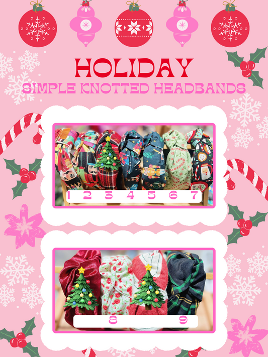 Holiday | Simple Knotted Headbands