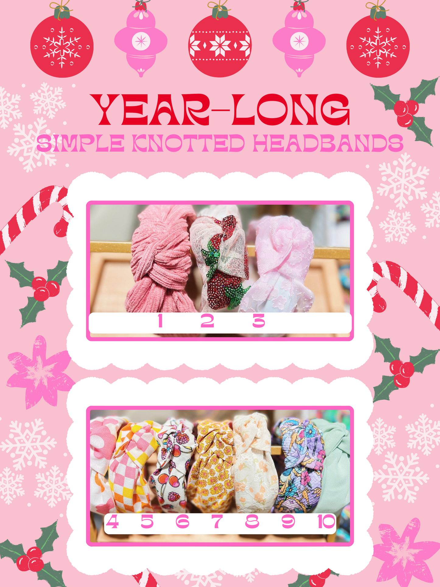 Holiday | Year-Long Simple Knotted Headbands