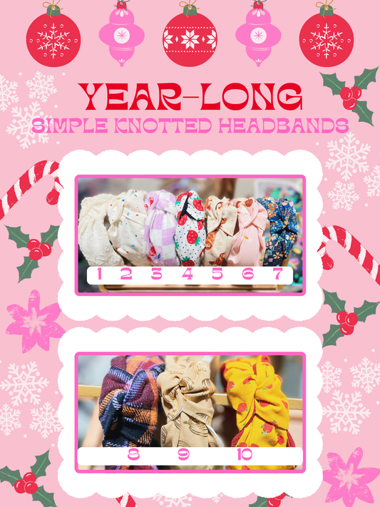 Holiday | Year-Long Simple Knotted Headbands (Continued)